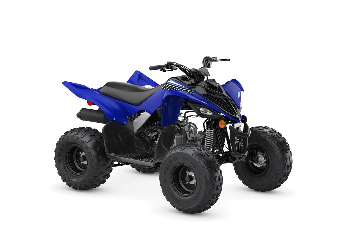 Yamaha YFM90 RAPTOR  - CALLING NEW RIDERS:
With electric start, reverse and legendary Raptor styling, this youth ATV is pure fun for riders age 10 and up.